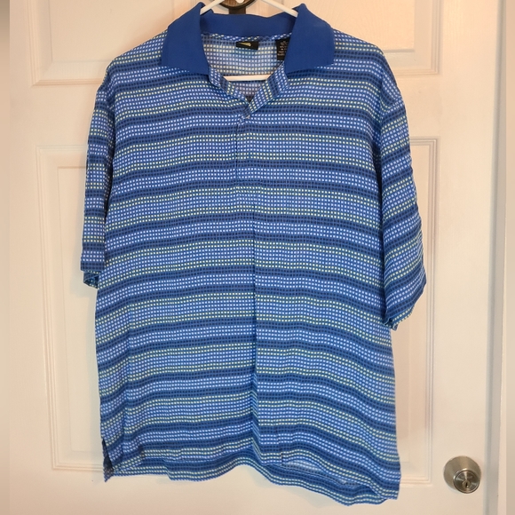 Saxony Silk 4 Golf Men's Polo Golf Shirt, Size: Medium Color: Blue - Picture 1 of 8